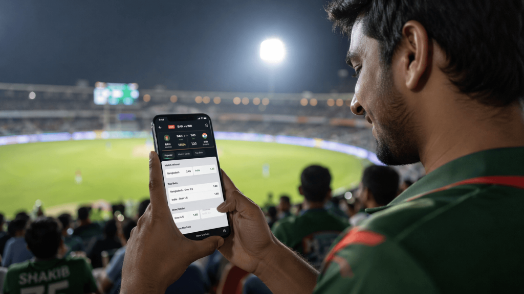 Users are checking cricket odds on their mobile phones